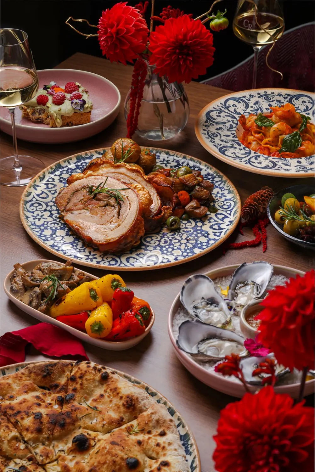 Italian table spread